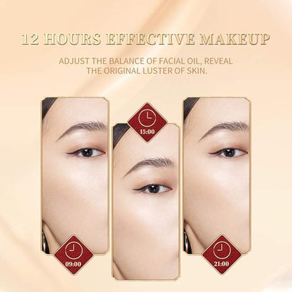 ZEESEA [Palace Identity] Full Coverage Liquid Foundation Nourishing Skin Long-lasting Lightweight Makeup，Chinese Phoenix (W02# Porcelain)