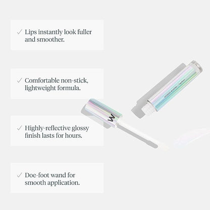 Wonderskin Lip Liner Pencil (Ruby) - 360 Contour Lipliner, Long Lasting, Sharpenable, Waterproof and Transfer-Proof with Clear Glitter Lip Gloss, Hydrating and High Shine Finish