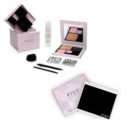 FIXY Repair Kit Repressing tool for Eyeshadow, Blush, & Highligher Square Pans + FIXY Extra Small Empty Palette