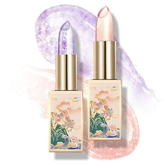 CATKIN Lip Balm Color Tinted Changing Lipstick Ultra Hydrating Lip Moistrurizer Chapstick with Vitamin E Nourishing For Cracked & Dry Lips 0.12 oz 2pcs (07+18)