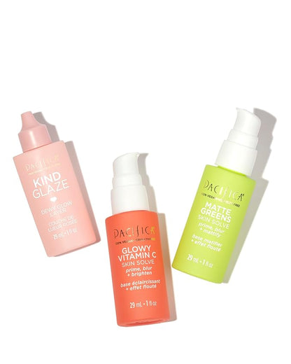 Pacifica Vegan Collagen Skin Solve Primer – 3-in-1 Face Primer that Primes, Blurs & Hydrates, Skincare-Infused Formula with Collagen Peptides, Hyaluronic Acid & Caffeine for Smooth Radiant Skin