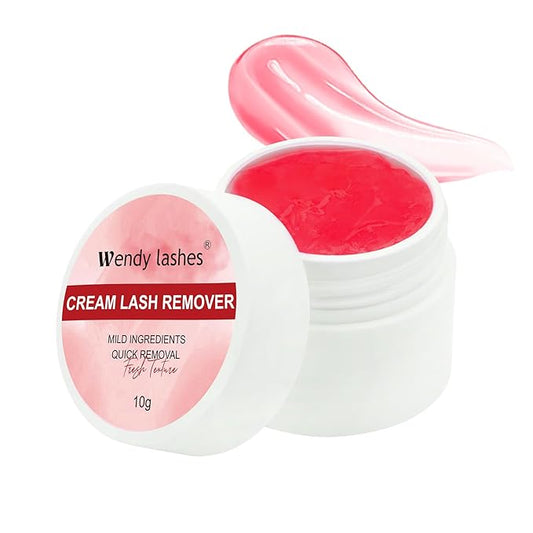 Eyelash Glue Remover for Lash Extensions: for DIY and Lash Artists, Wendy, 10ml Cream, Effectively, Low Irritation, Red, No Flavored