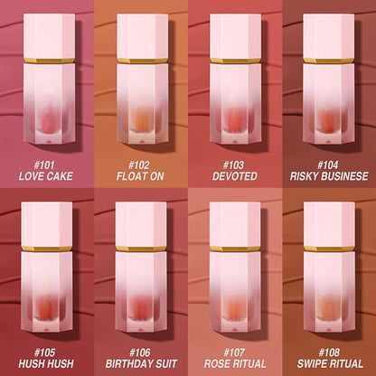 Cheek Gel Cream Liquid Blush Makeup, Soft Lightweight Breathable Feel, Long-Wearing, Smudge Proof, Natural-Looking, Skin Tint Blush Makeup (#106 BIRTHDAY SUIT)