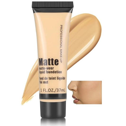 Boobeen Full Coverage Foundation - Concealer Liquid Foundation Matte Creamy Foundation Smoothing Lightweight Flawless Makeup Base
