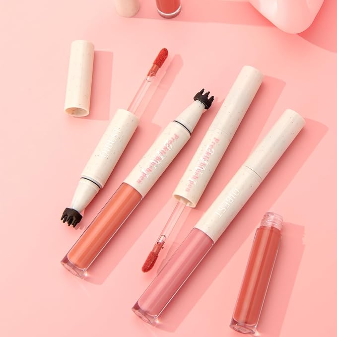Double-Headed Freckle Blush Pen – 2-in-1 Faux Freckle Stamp & Soft Liquid Blush Duo, Waterproof Long-Lasting Freckles Tattoo Marker for Sunkissed Natural Look, Lightweight & Easy to Blend (04#)