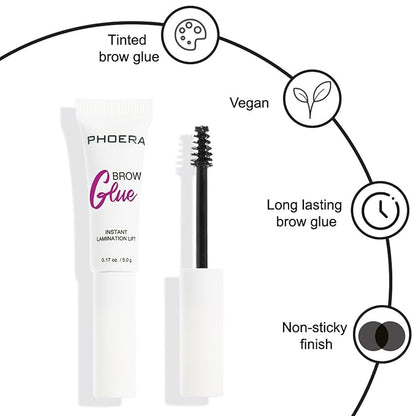 PHOERA Foundation Makeup for Wome Full Coverage Foundation Set,PHOERA Eye Makeup Kit, Include Eyebrow Pencil,Eyeliner and Eyebrow Gel Clear,Face Primer Foundation Brush Powder Brush