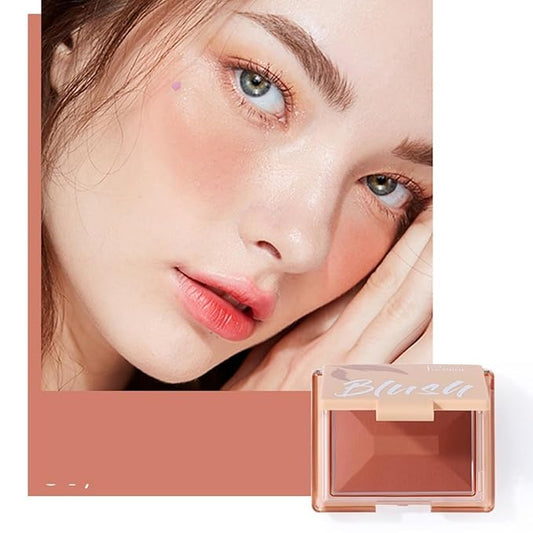 MAEPEOR Powder Blush Lightweight Smooth Blendable Matte Face Blush Highly Pigmented Powder Blusher for All Skin Tones (Color 09)