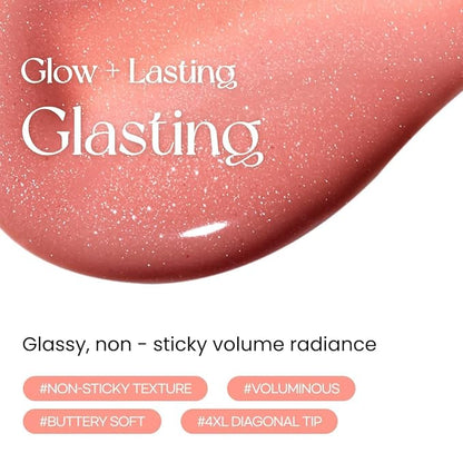 Peripera Ink Glasting Lip Gloss, Non-Sticky, Gloss Shine, 4XL Wand for Easy Application, Korean Lip Gloss, Fuller Looking Lips, Buttery Soft, Long Lasting Lip (007 SO WHAT)