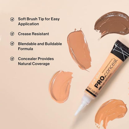 L.A. Girl HD Pro.Conceal, Nude GC974 (Pack of 2)