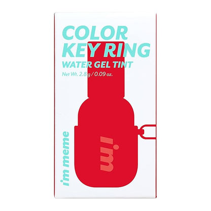 I'M MEME Water Gel Tint - Color Key Ring | Gift, Highly-pigmented, Long Lasting, Travel-Friendly, Lip Stain, 05 Berry Compote, 0.09 Oz