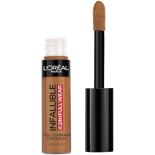 L'Oreal Paris Makeup Infallible Full Wear Waterproof Matte Concealer, Full Coverage, Cocoa, 0.33 fl. oz.