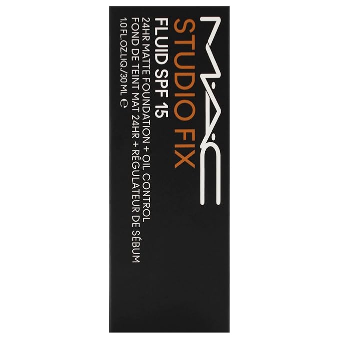Studio Fix Fluid SPF 15 24Hr Matte Foundation Plus Oil Control -NC45 by MAC for Women - 1 oz Foundation
