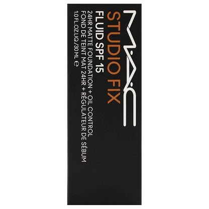 Studio Fix Fluid SPF 15 24Hr Matte Foundation Plus Oil Control -NC45 by MAC for Women - 1 oz Foundation