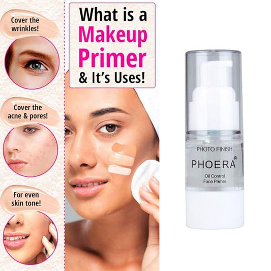 PHOERA Primer Face Foundation Primers,Face Primer for Makeup Long Lasting Hydrating Smoothing Isolated Moisturizing Oil Free Effect Make Up Base Matte Makeup Primer (2 * 18ml)