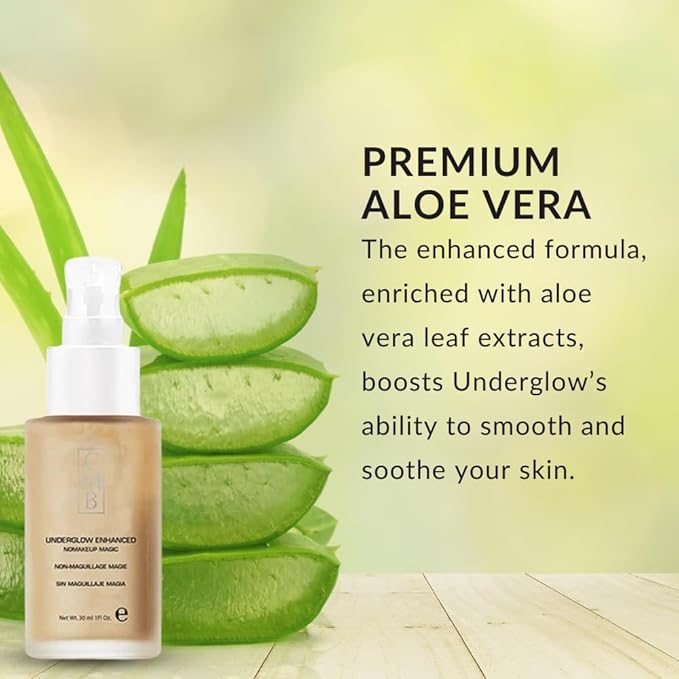 Underglow by Color Me Beautiful, Gel-Based Face Primer for Dewy, Glowing Skin, Hydrating, Smoothing and Plumping, Fills In Fine Lines