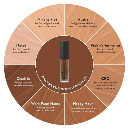Mented Cosmetics Full-Time Eye Brightening Concealer, Under Eyes Make Up Corrector, Blemishes & Contour, Clock In + Stick Foundation Make Up, Concealer & Contour Stick for Black Women Makeup, D20