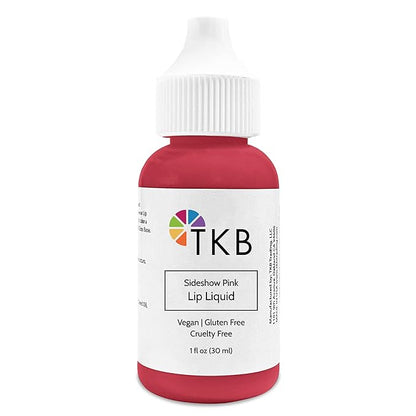 TKB Lip Liquid Color | Liquid Lip Color for TKB Gloss Base, DIY Lip Gloss, Pigmented Lip Gloss and Lipstick Colorant, Made in USA (1floz (30ml), Sideshow Pink)