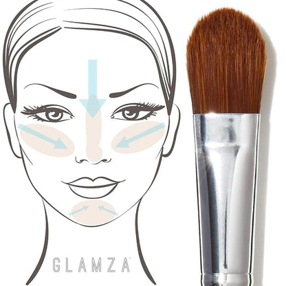 Phoera Foundation Set with Makeup Brush - Matte Cream Foundation Kit with 107 (Honey) Shade & Applicator - Full Coverage Concealer - 24hr Oil Control - 30ml