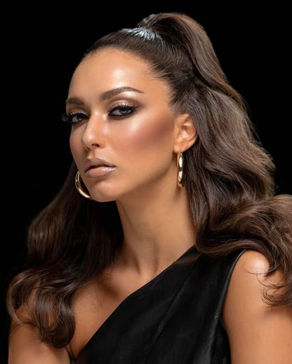 Radiant Professional Velvet Finish Cream Powder Makeup SPF 15 - Cream Foundation Makeup with Natural Looking Matte Finish - Water Resistant - Moisturizing - SPF 15 - Dark Beige (04)