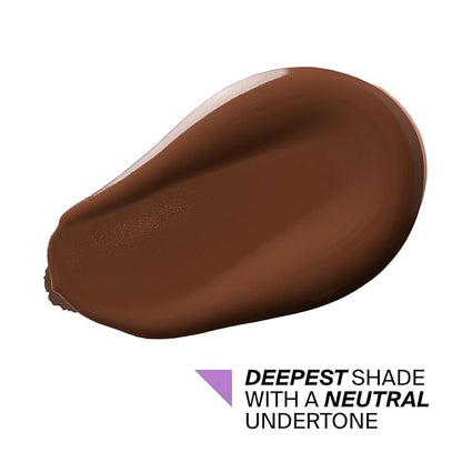 Absolute Cover Foundation #11 | Liquid Medium Coverage Foundation with Natural FInish | Oil-Free Face Makeup | Deepest Shade with Neutral Undertone | 1oz/30ml