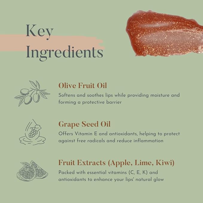 Hydralust Lipgloss - Hydrating Lip Gloss for Glossy Lips, Lightweight, Non-Sticky Formula, Clean Beauty Lip Makeup, Moisturizing Shine, Vegan, Cruelty-Free (Indira, 0.20 oz)