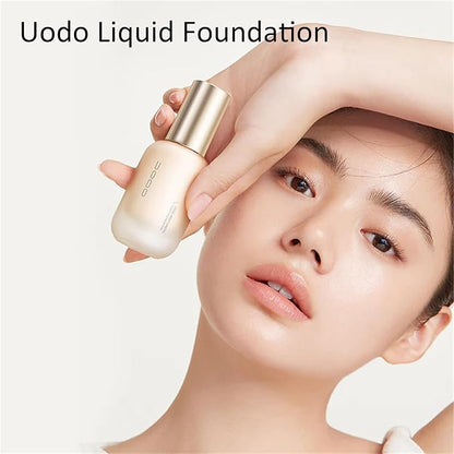 UODO Foundation, Liquid, Full Coverage, Dewy Finish, All Skin Types, Moisturizing W03 Natural
