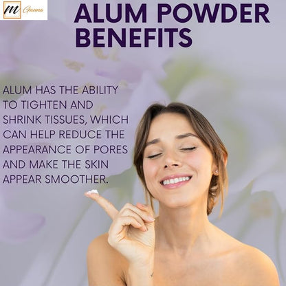 100% Natural Alum Powder for Skin and Health Care 454 GMS / 1 LBS