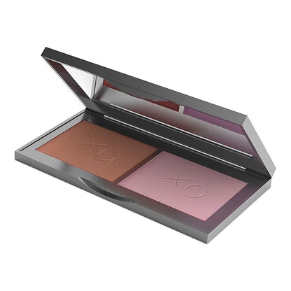 Mirabella Beauty Blush Duo, Beloved/Darling (Warm Red Brown/Matte Pink Mauve) - Mineral Pressed Powder for Cheeks - Professional, Compact & Easy-to-Apply Facial Makeup, Paraben & Talc-Free