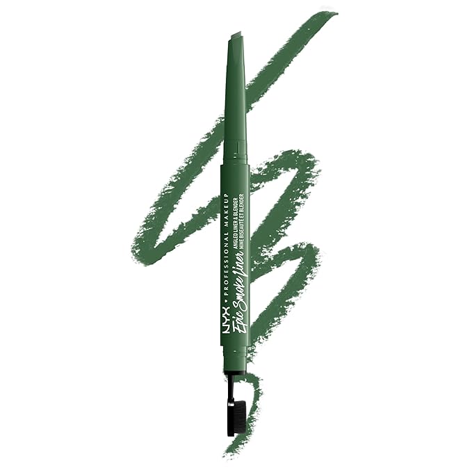 NYX PROFESSIONAL MAKEUP Epic Smoke Liner, Vegan Smokey Eyeliner - Sage Sparks (Hunter Green) (Pack of 2)