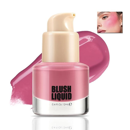 Liquid Blush, Multi-Use Make Up for Cheeks & Lips, High Pigment Matte Blush, Silky Creamy & Blendable Color for Highlighting Contour, Creating a Natural Moisturizing Finish