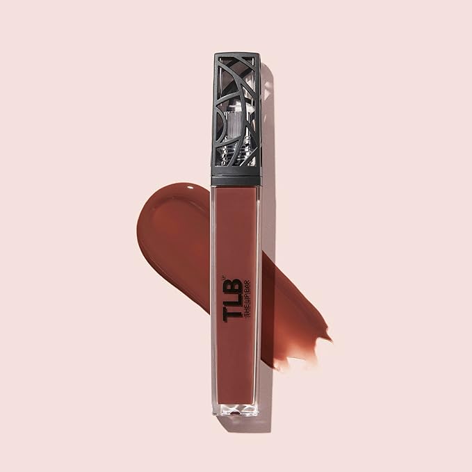 The Lip Bar Vegan Non-Sticky Lip Gloss, with Hydrating Shea Butter for a Lightweight, High Shine Finish, Flyy Girl - Rich Brown