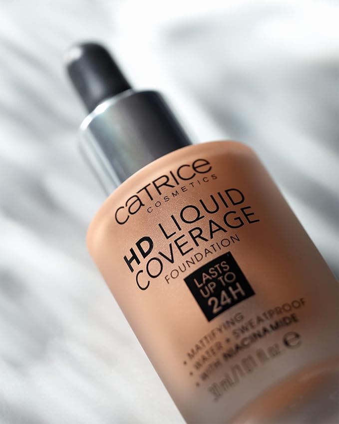 Catrice | HD Foundation 80 & The Hydrator Plump & Fresh Primer Bundle | Full Coverage Makeup | Vegan & Cruelty Free