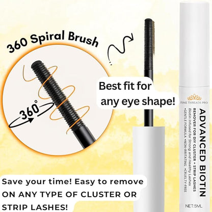 Lash Remover for Cluster Lashes and Extensions - DIY At-Home Adhesive Removal for Eyelash Clusters