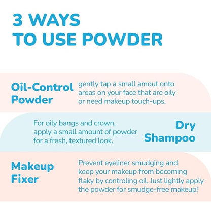 VERTTY No-sebum Blur Powder (0.9 Oz) | Vegan loose face Powder, Matte Finish | Oil Control & Makeup Setting, For all skin type, K-Beauty | Cruelty Free