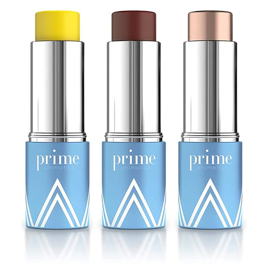 PrimeWand Trinity – Stunning & Natural Pro-Age Makeup Sticks for Mature Women – Multitasking Trio, Easy to Carry