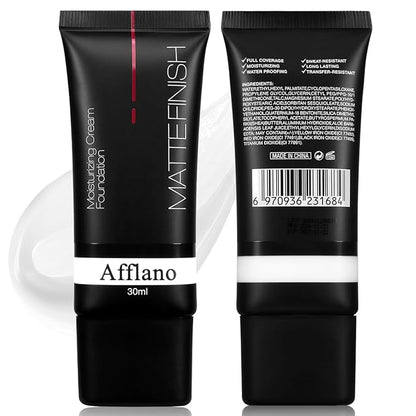 White Foundation Goth makeup,Full Coverage color changing foundation,liquid,creamy, waterproof, long-lasting makeup for Goth Clown Make up, Daily,Cosplay, Dramatic, Halloween Makeup