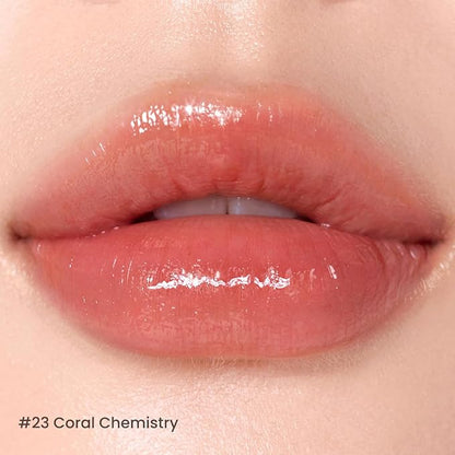 Peripera Ink Mood Glowy Tint | Lip-Plumping, Naturally Moisturizing, Lightweight, Glow-Boosting, Long-Lasting, Comfortable, Non-Sticky, No White Film 023 CORAL CHEMISTRY (LUCKY LOTTERY) (NEW)