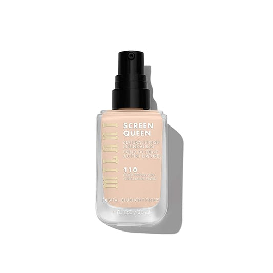 Milani Screen Queen Liquid Foundation Makeup - Cruelty Free Foundation With Digital Bluelight Filter Technology (Cool Porcelain)