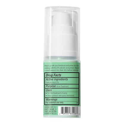 e.l.f. Blemish Control Face Primer, Soothing & Hydrating Makeup Primer For Fighting Blemishes, Grips Makeup To Last, Vegan & Cruelty-free, Small