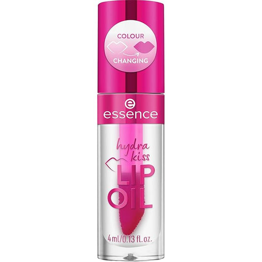 essence | Hydra Kiss Lip Oil |Intense Hydration & Glossy Finish | Infused with Hyaluronic Acid, Vitamin E & Jojoba Oil | Vegan & Cruelty Free (06 | Cranberry Is Back)