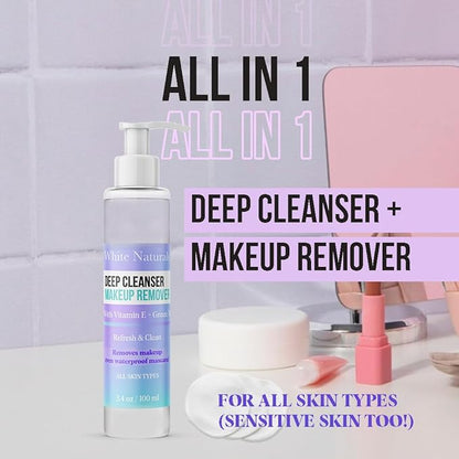 White Naturals Makeup Removal Gentle & Effective Makeup Cleanser,