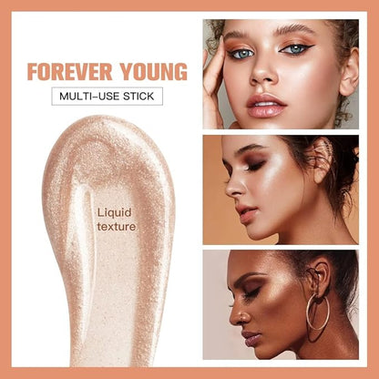 Concealer Stick,Contour Stick Makeup Liquid Highlight and Contour Wand,Cream Contour Stick with Soft Cushion Applicator,Foundation Highlight Makeup Bronzer Stick for Face