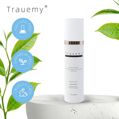 Hydrating Skin Care & Face Moisturizer & Anti-Aging Face Sunscreen SPF 46 - Chemical BB Cream, Water-Resistant, Matte Tinted - 1PACK (1.7 oz)