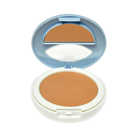 Ruby Kisses No More Blemish Face Powder with Salicylic Acid Korean Makeup Matte Finish Full Coverage Pressed Powder (Chocolate)