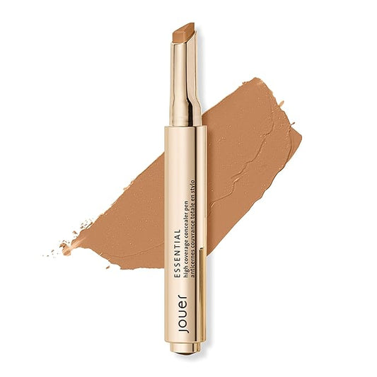 Jouer Essential High Coverage Crème Concealer Pen | Medium to Full Coverage | Healthy Ingredients | Paraben, Gluten & Cruelty Free | Vegan Friendly