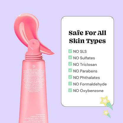 Glossmetics Strawberry Crème Lip Glaze - Overnight Lip Mask for Dry Lips. Fruit Butter Lip Mask, Hydrating and Moisturizing Lip Balm for Soft, Smooth Lips. Pink, 10ml