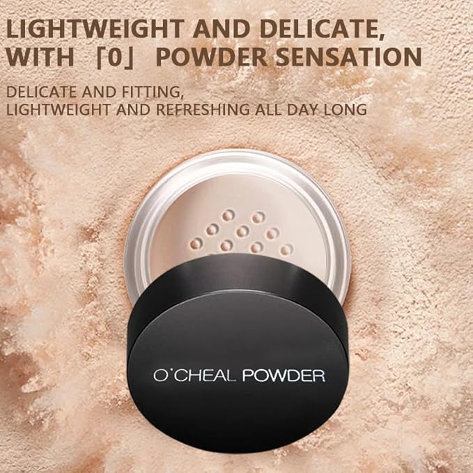 O'CHEAL Face Powder with Oil Control Loose Powder for Makeup Powder Color Waterproof Facial Powder02