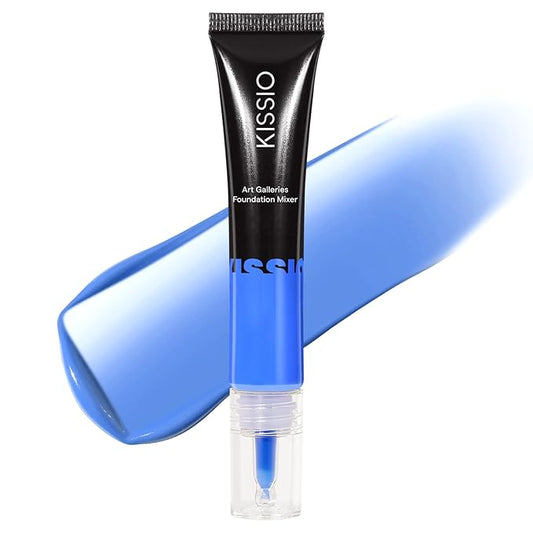 KISSIO Foundation Mixing Pigment,Blue Pigment,Color Corrector For Makeup Base,Smooth and Light,Blends Easily With Foundation,Warm to Cold,Cruelty Free,0.67 oz.