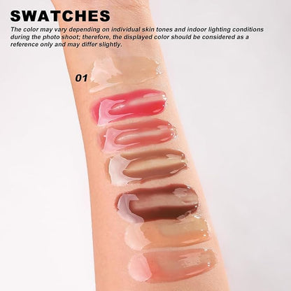 YOUNG VISION Lip Glow Oil, Lip Gloss with Jojoba Seed Oil, Moisturing and Plumping,0.20 fl oz(Pack of 1)