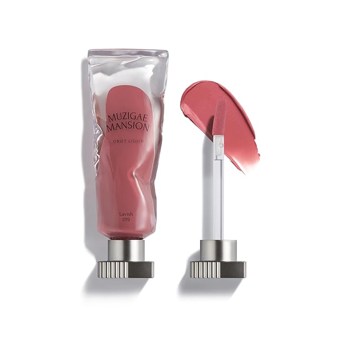 Objet Lip Stain (Unique Paint Tube Design) – Velvet Matte Tint, Long-Lasting Waterproof Lipstick, Hydrating Korean Makeup, Red & Rose Gloss, K-Beauty Tinted Lipstain (19 LAVISH)